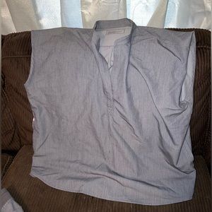 Xl figs scrub top in graphite